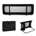 Barri�re de lit guard & dream pliable avec hauteur r�glable, filet a�r� et sac de transport inclus noir ...