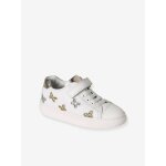 Baskets basse enfant cuir blanc