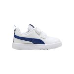 Baskets basses enfant � scratch blanc clyde royal