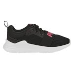 Baskets basses � fermeture �clair puma noir sunset rose
