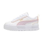 Baskets basses  lacets blanc grape peche