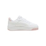 Baskets basses  lacets blanc mauve mist