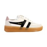 Baskets basses � lacets blanc noir chalk rose gum