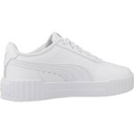 Baskets basses � lacets blanc or