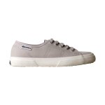 Baskets basses � lacets gris argent