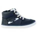 Baskets basses � lacets marine