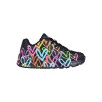 Baskets basses � lacets noir multi