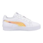 Baskets basses  lacets puma blanc puma argent