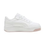 Baskets basses � lacets puma blanc mauve mist