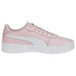 Baskets basses � lacets rose blanc