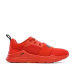 Baskets basses � lacets rouge