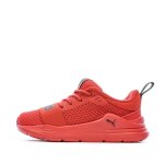Baskets basses � lacets rouge
