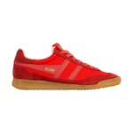 Baskets basses � lacets rouge coral