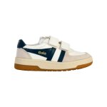 Baskets basses  scratch blanc bleu