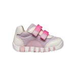 Baskets basses � scratch blanc lilac