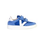 Baskets basses  scratch bleu