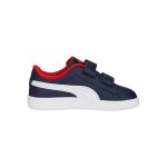 Baskets basses � scratch marine puma blanc rouge