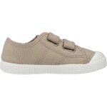Baskets basses � scratch marron beige