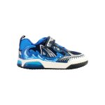 Baskets basses � scratch navy bleu clair