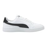 Baskets basses � scratch puma blanc puma noir or