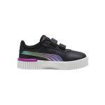 Baskets basses � scratch puma noir cold vert