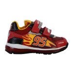 Baskets basses  scratch rouge noir