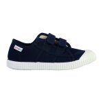 Baskets basses  scratch velours marine