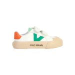 Baskets basses � scratch vert fonc�