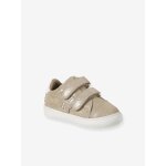 Baskets b�b� fille cuir � scratchs or