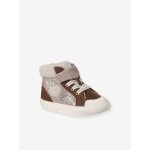 Baskets bb fille synthtique fourres lot marron