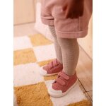 Baskets bb fille textile scratches vieux rose
