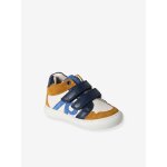 Baskets bb garon en cuir  scratchs cru