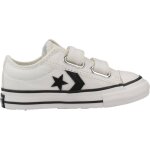 Basket b�b� textile textile star player 76 blanc et noir