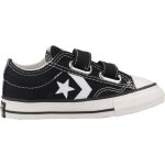Basket b�b� textile textile star player 76 noir et blanc