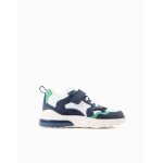 Baskets bi - mati�re lumineuses superlight runner bleu