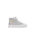Baskets  la cheville en tissu avec paillettes ylfas star. argent