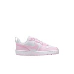 Baskets court borough low recraft confort et style junior blanc - rose