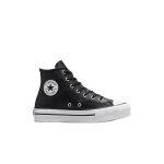 Baskets en cuir chuck taylor all star lift platform pour juniors style et confort unisexe noir / ivoire ...