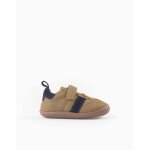 Baskets en cuir  semelle souple marrn