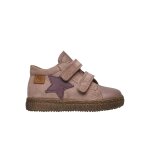 Baskets en cuir et su�de albus vl rose -