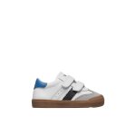 Baskets en cuir et sude riby vl. blanc - gris -