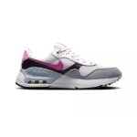 Baskets cuir, synth�tique air max systm gs grey / white