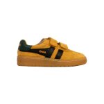 Baskets enfant basses  scratch soleil noir vert gomme