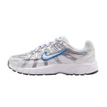 Baskets enfant blanc, cristal bleu, argent m�