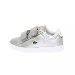 Baskets enfant en cuir argent