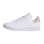 Baskets enfant en cuir blanc, rose