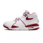 Baskets enfant en cuir blanc et rouge