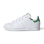 Baskets enfant en cuir blanc, vert