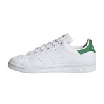 Baskets enfant en cuir blanc, vert