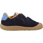 Basket enfant cuir bosco bleu marino
